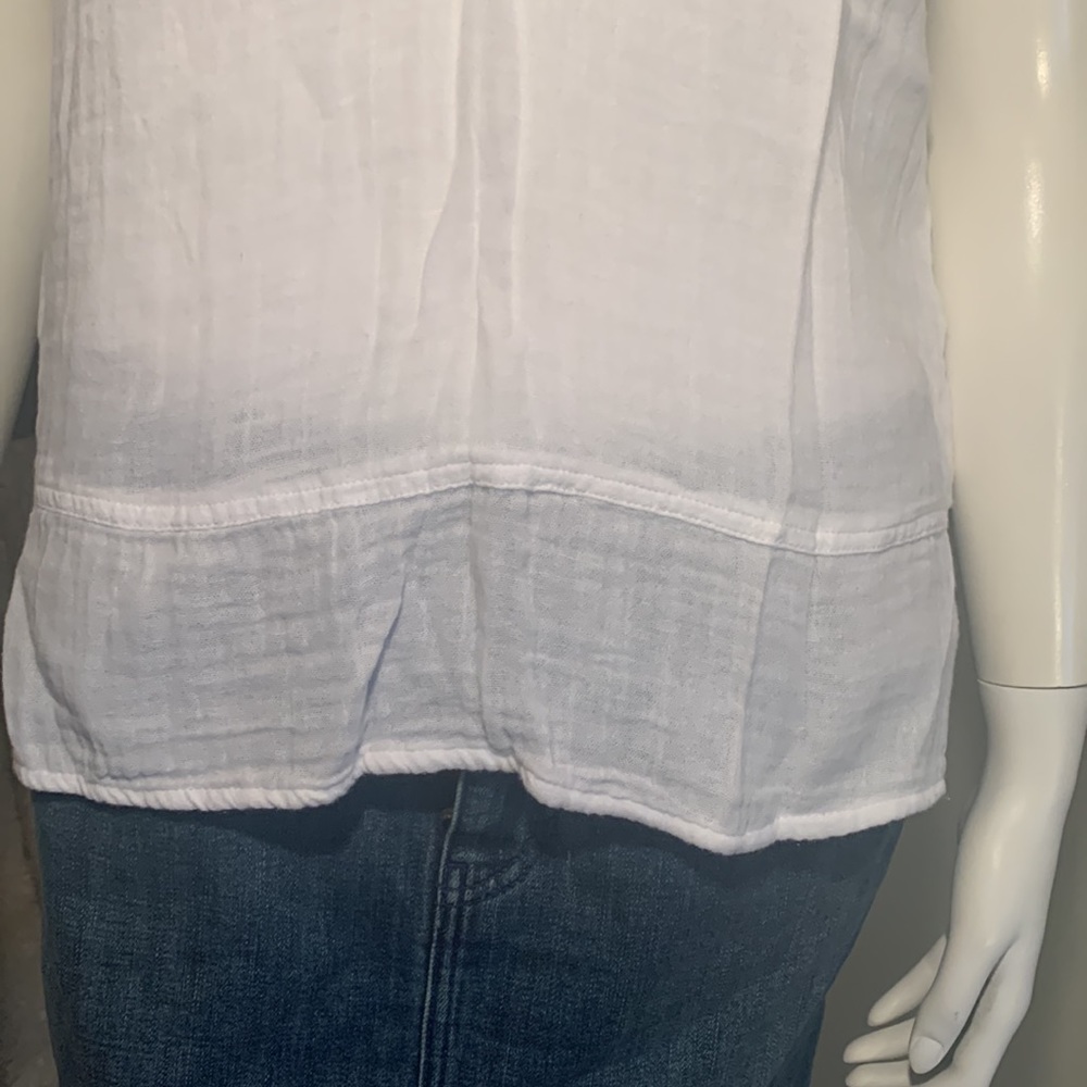 Michael Stars sleeveless white gauze top S - Picture 2 of 7